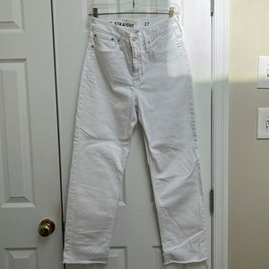 JCrew Classic Straight  white Jean